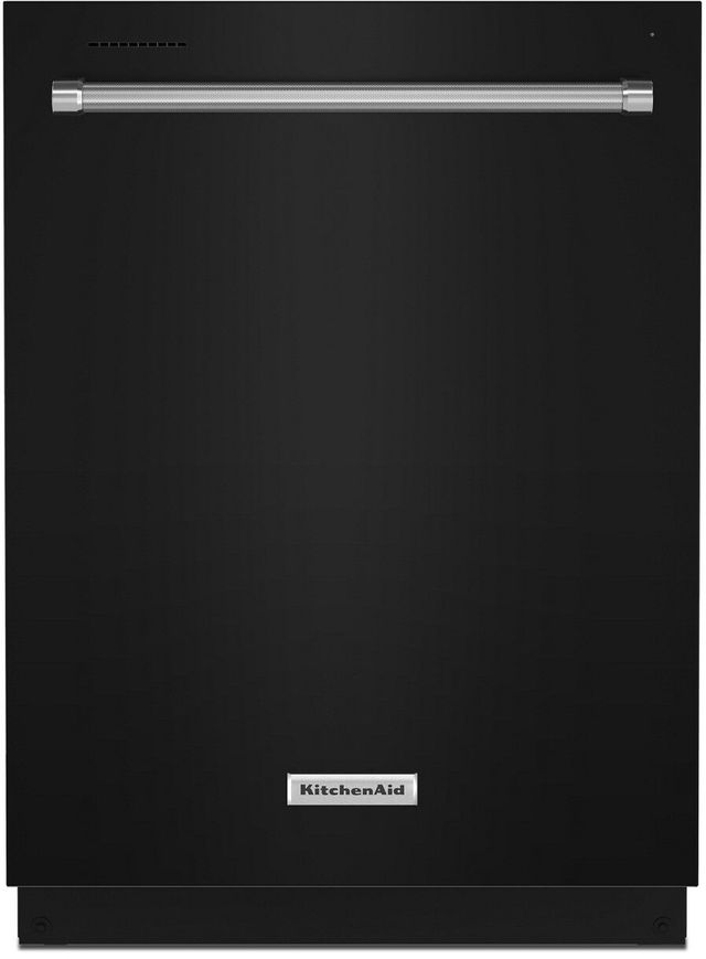 KitchenAid® 24" Black Top Control Built In Dishwasher 0