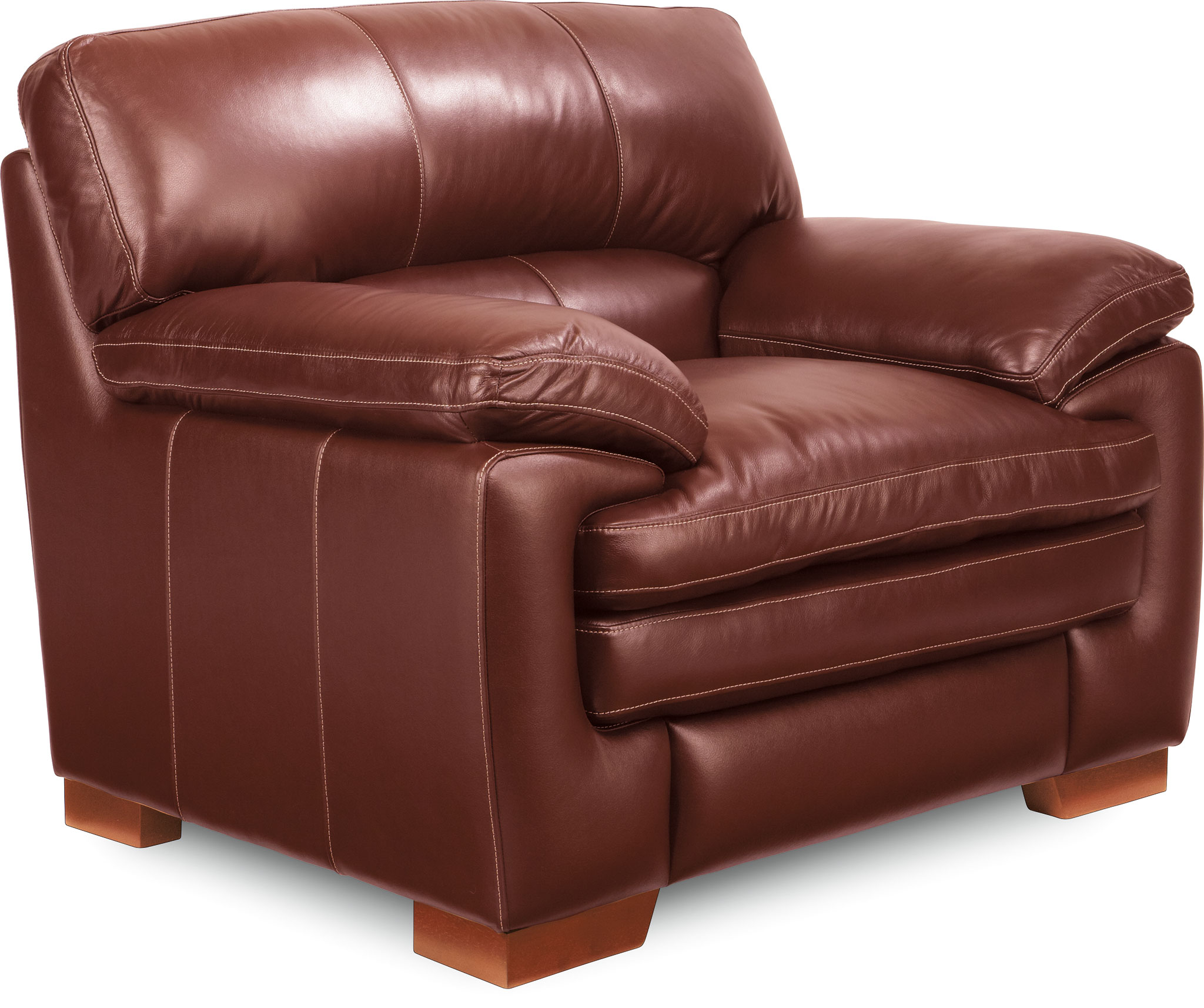 leather sitting chair with ottoman