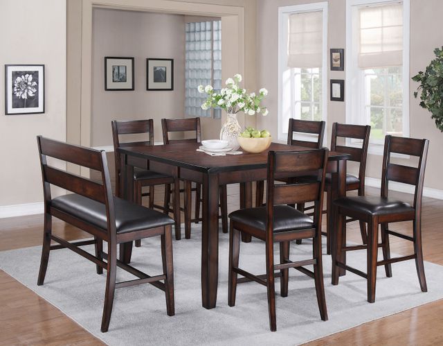 Crown Mark Maldives Brown Counter Height Dining Table-3