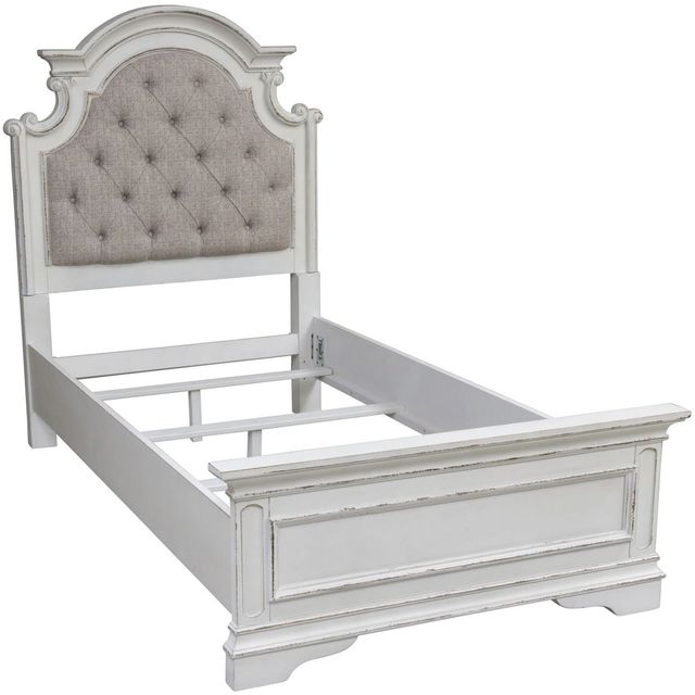 Liberty Furniture Magnolia Manor Antique White Youth Full Upholstered Bed 1