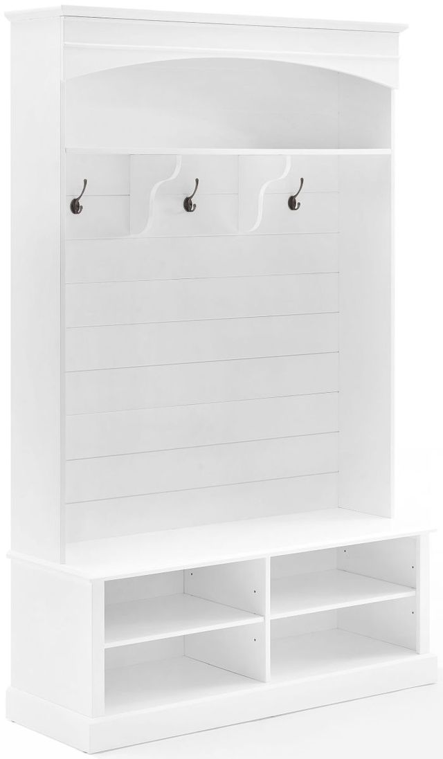 Dropship ON-TREND All In One Hall Tree With 3 Top Shelves And 2