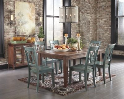 Signature Design by Ashley® Mestler Blue/Green Dining Room Side Chair 5
