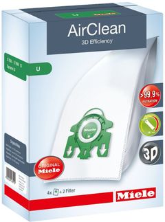 Miele Vacuum AirClean 3D Efficiency U Filterbags-Type U Dustbag