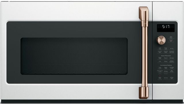 Four à micro-ondes à hotte intégrée de 1,7 pi³ Café™ de 30 po - Blanc mat 5