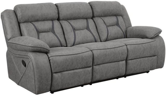 Coaster® Higgins Gray Reclining Sofa