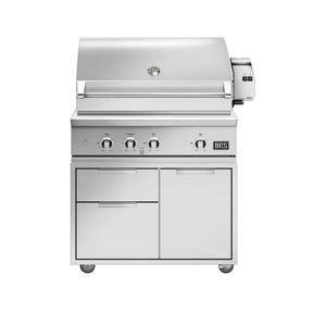 FLOOR MODEL DCS 36" Brushed Stainless Steel Grill and Cart
