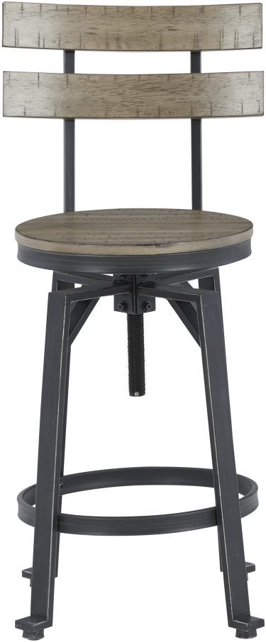 Signature Design by Ashley® Lesterton Light Brown/Black Counter Height Stool - Set of 2-1