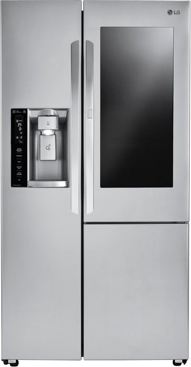 LG 21.7 Cu. Ft. Stainless Steel Counter Depth Side-By-Side Refrigerator-1