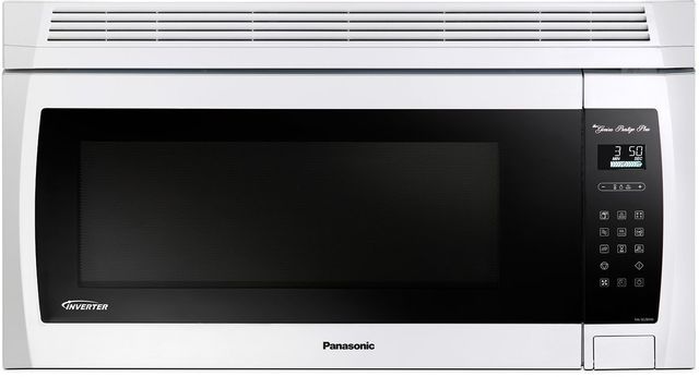 Panasonic Genius® Prestige® Plus 2.0 Cu. Ft. White Over The Range Microwave 0