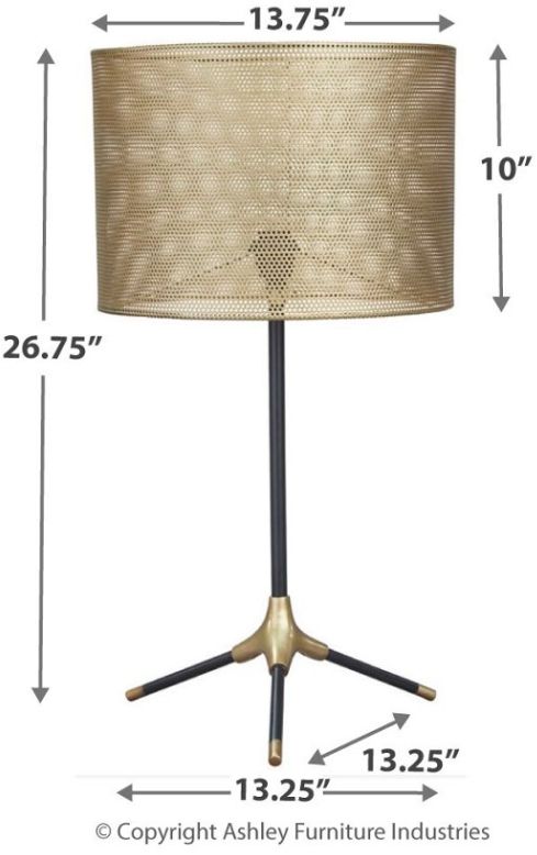 Signature Design by Ashley® Mance Brass Table Lamp 2