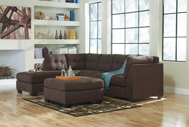 Benchcraft® Maier 2-Piece Walnut Right-Arm Facing Sectional with Chaise-2