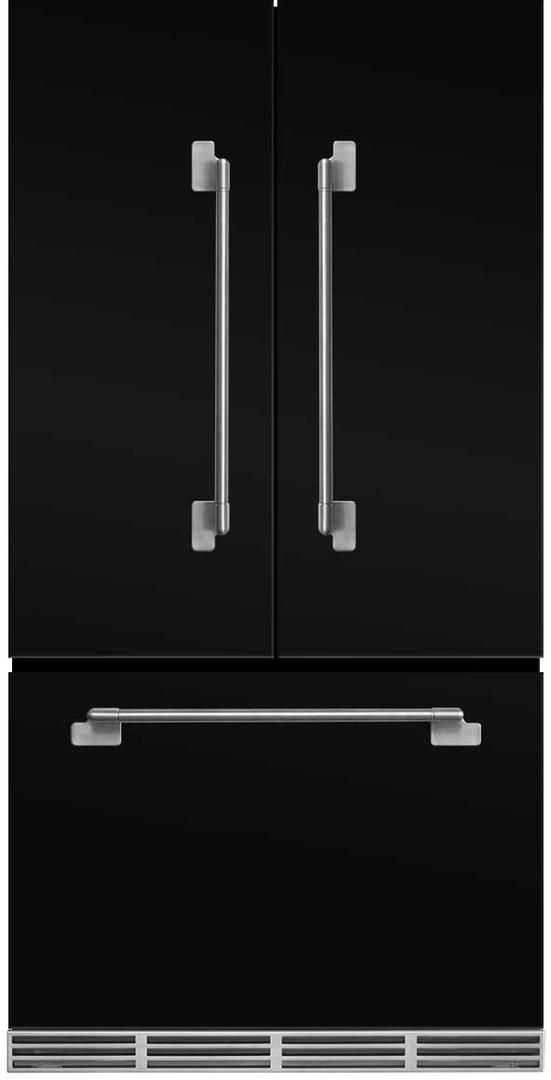 AGA Elise 22.1 Cu. Ft. Gloss Black Counter Depth French Door Refrigerator 2