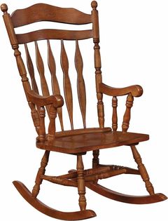 Coaster® Medium Brown Rocking Chair