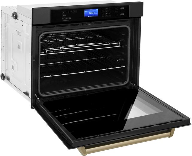 ZLINE Autograph Edition 30" Black Stainless Steel Single Electric Wall Oven  4