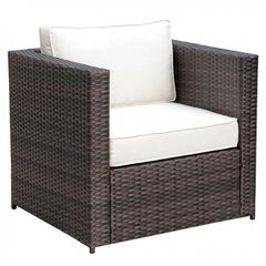 Furniture of America® Ilona Brown/Beige Arm Chair