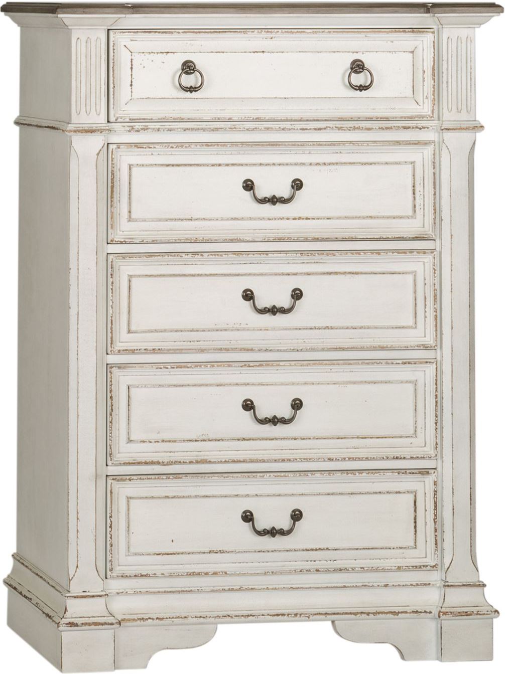 Liberty Furniture Abbey Park Antique White 5 Drawer Chest