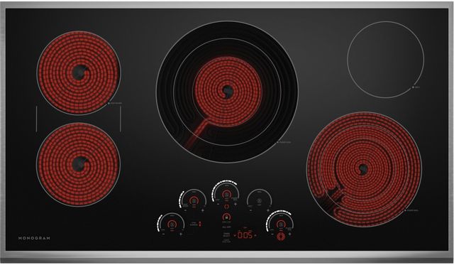Monogram® 36" Stainless Steel Touch Control Electric Cooktop 2