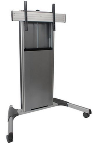 Chief® Silver X-Large Fusion Manual Height Adjustable Mobile AV Cart