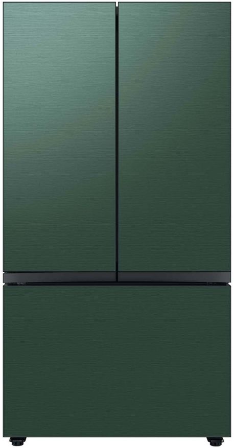 Samsung Bespoke 36" Emerald Green Steel French Door Refrigerator Bottom Panel 2