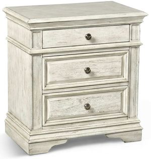 Steve Silver Co. Highland Park Cathedral White Nightstand