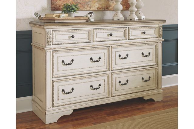 Signature Design by Ashley® Realyn Antiqued Two Tone Dresser 2