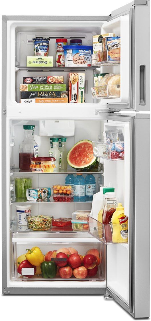 Whirlpool® 11.6 Cu. Ft. Fingerprint Resistant Stainless Steel Counter Depth Top Freezer Refrigerator 8