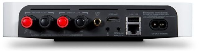 Bluesound POWERNODE EDGE White Matte Wireless Multi-Room Music Streaming Amplifier 8