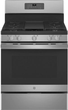 GE® 30" Stainless Steel Free Standing Natural Gas Range-JGB660SPSS