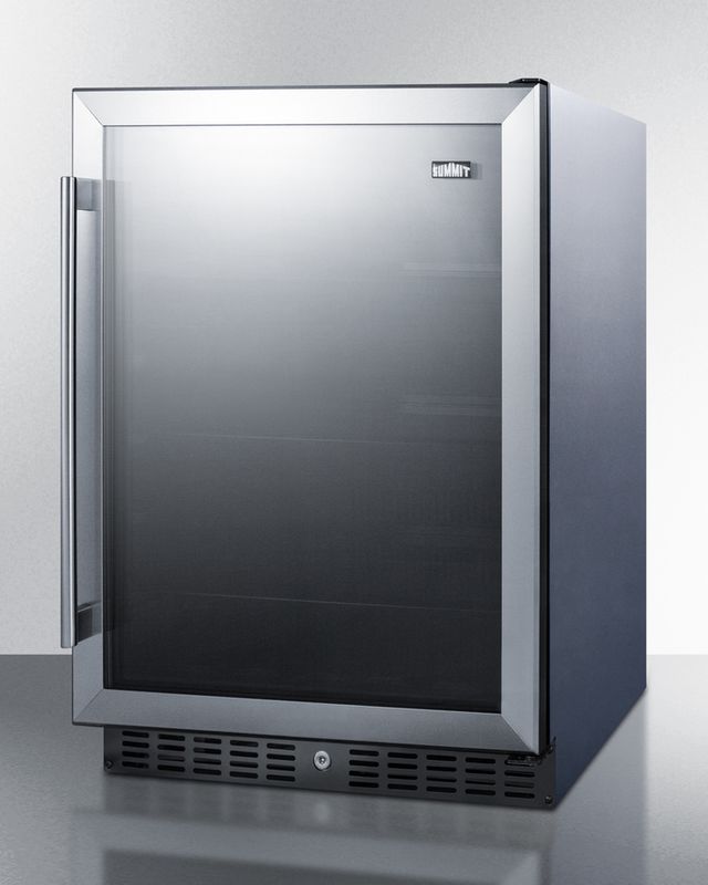 Summit® 5.0 Cu. Ft. Stainless Steel Under the Counter Refrigerator 1
