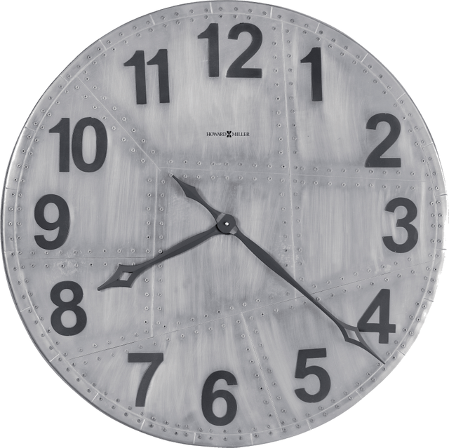 Howard Miller® Aviator Gallery 33" Charcoal Gray Wall Clock
