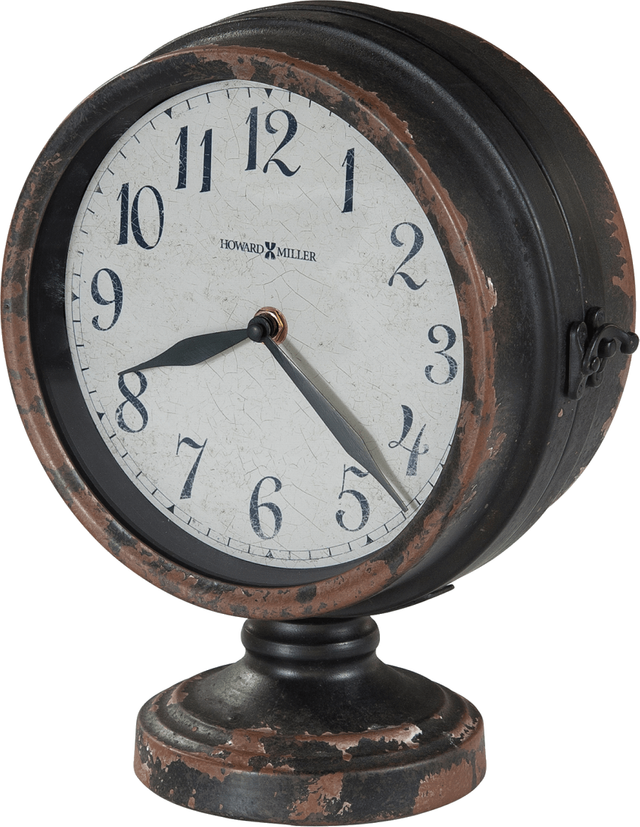 Howard Miller® Cramden Antique Black Mantel Clock