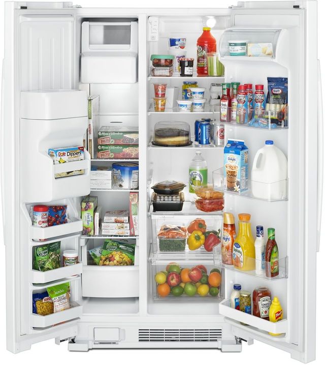 Amana® 21.41 Cu. Ft. White Side-By-Side Refrigerator 2