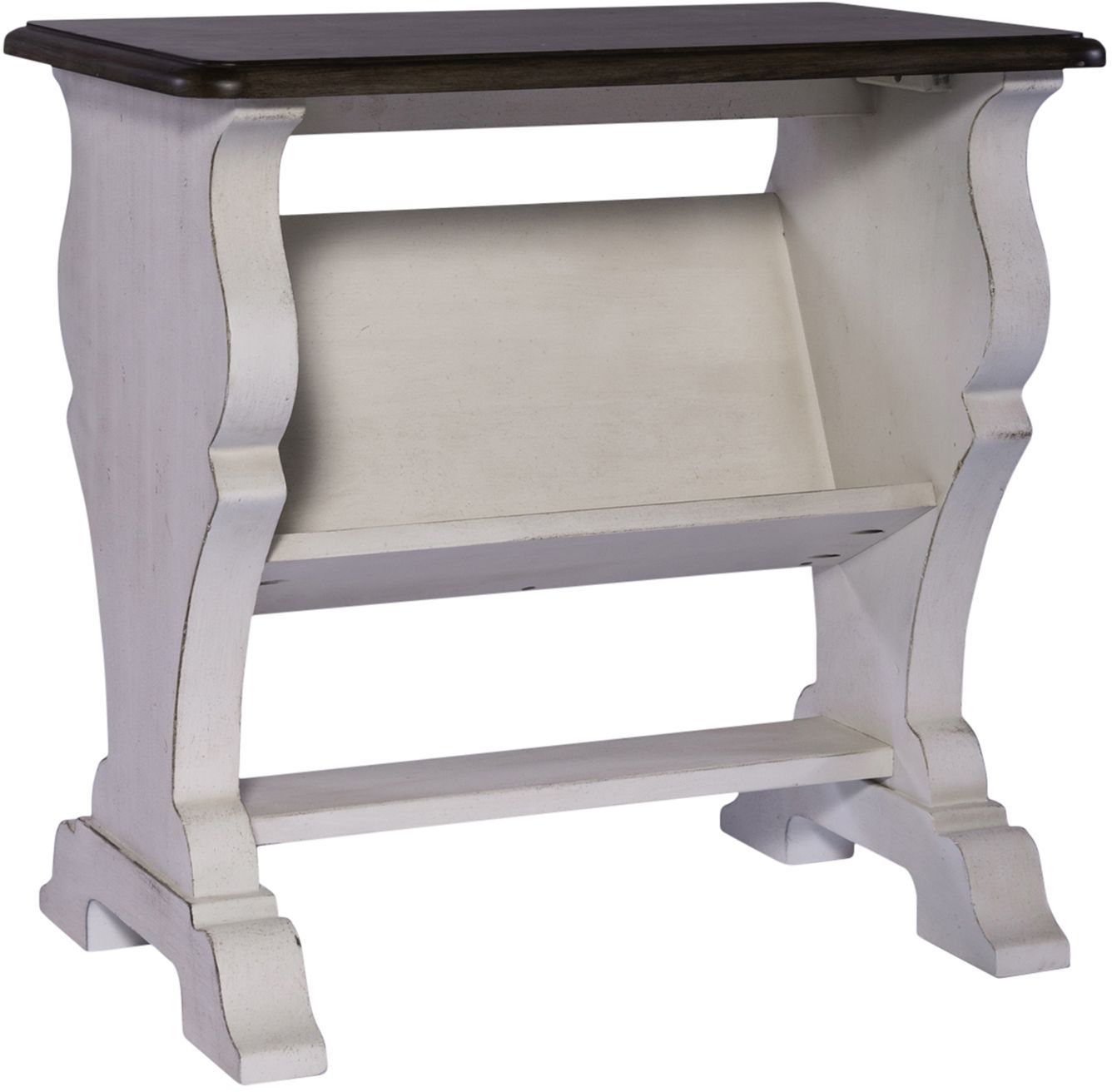 white porcelain side table