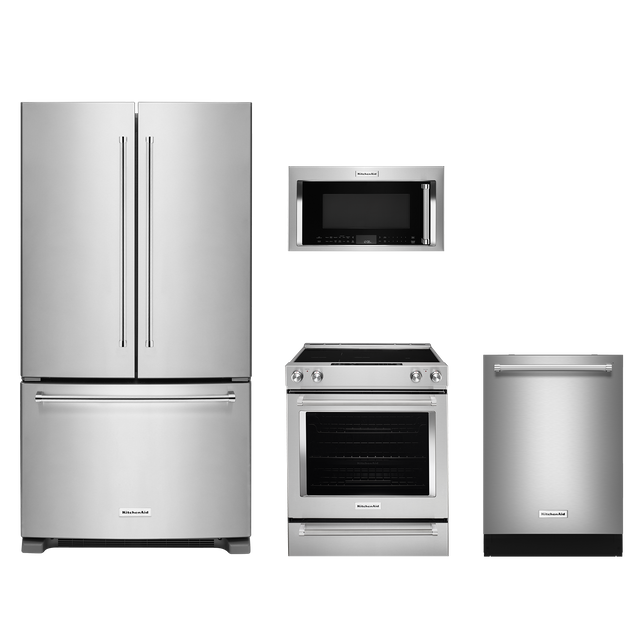 KitchenAid® 4 Piece Kitchen Package-Stainless Steel Doyon's Appliance ...