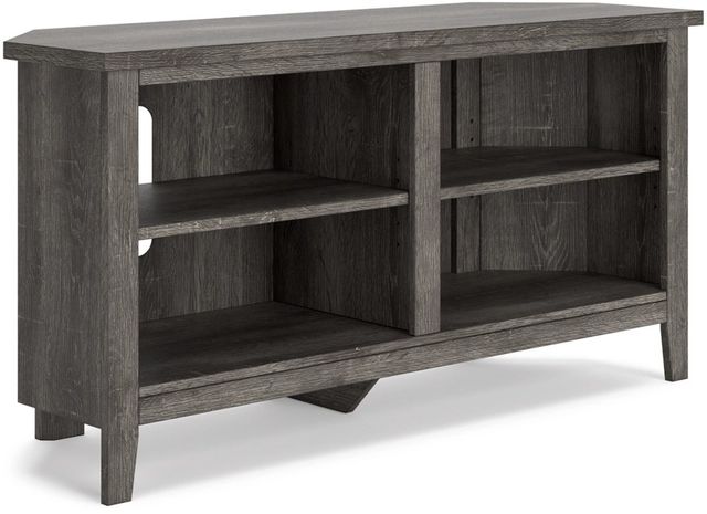 Signature Design by Ashley® Arlenbry Gray Corner TV Stand with 2 Shelves -0