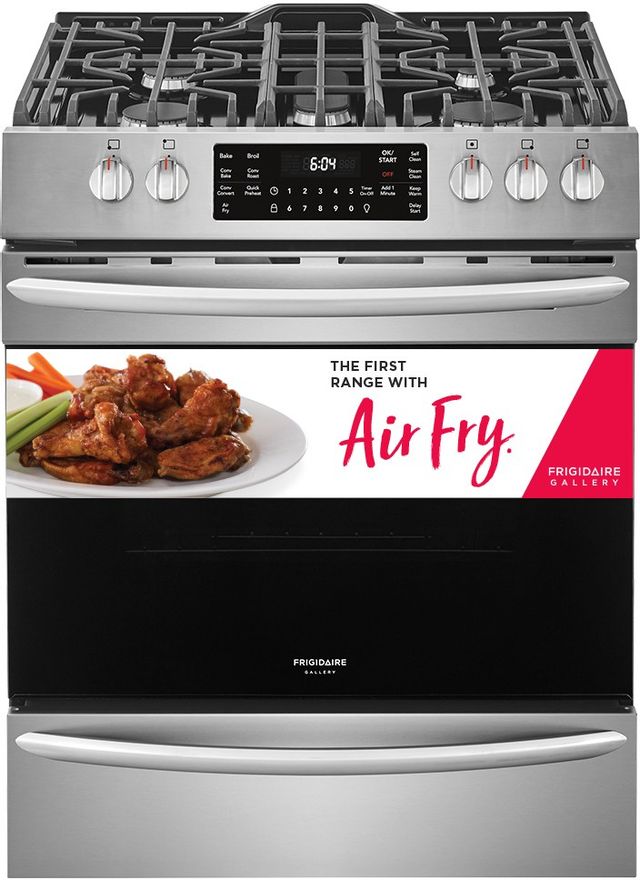 Frigidaire Gallery® 30" Stainless Steel Freestanding Gas Range with Air Fry