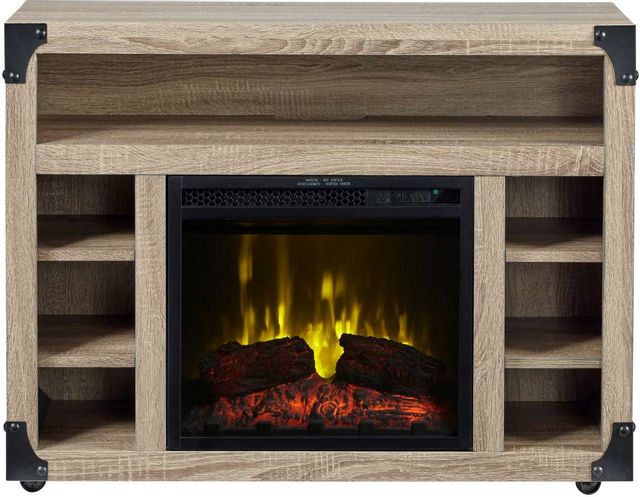 Dimplex® Chelsea Distressed Oak TV Stand with 18" Electric Fireplace 0
