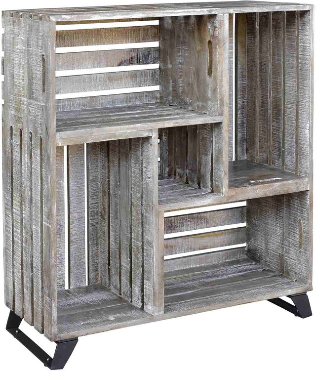 Crestview Collection Bengal Manor Mango Wood Reclaimed Crates Bookcase-0