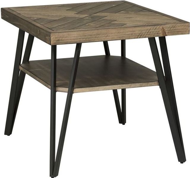 Liberty Furniture Horizons 3 Piece Rustic Caramel Table Set (1 Cocktail 2 End Tables) 5