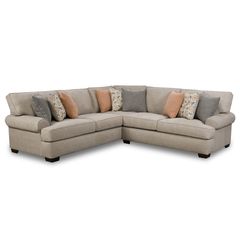 Corinthian Furniture Marlon Dove 2-Piece Sectional Sofa