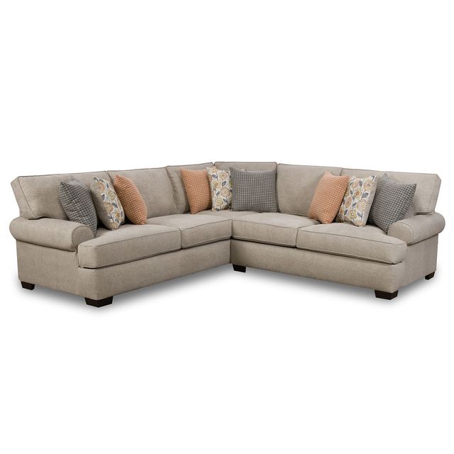 Corinthian Furniture Marlon Dove 2-Piece Sectional Sofa-0