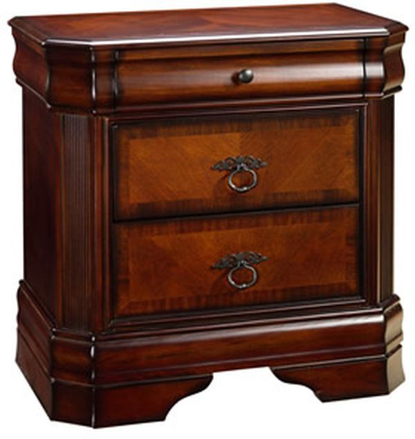 New Classic® Home Furnishings Sheridan 5-Piece Burnished Cherry Queen Bedroom Set with Two Nightstands-4