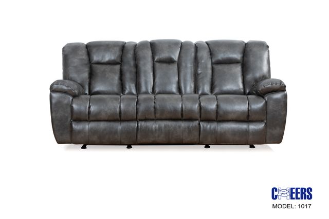 slate faux leather sofa big sandy