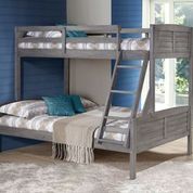 Donco Trading Company Louver Twin Over Full Bunk Bed-3