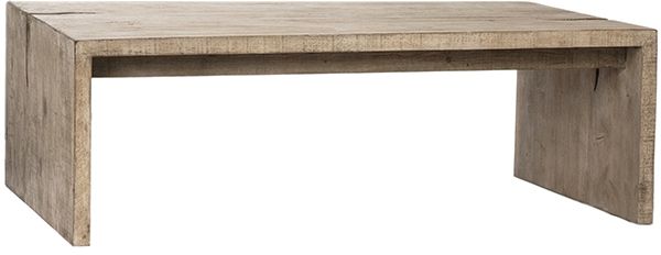 Dovetail Furniture Merwin Light White Wash Coffee Table-0