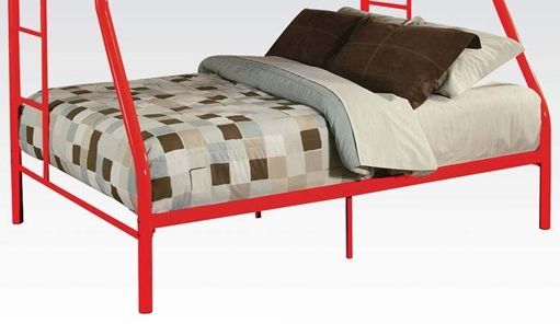 ACME Furniture Tritan Red Twin/Full Bunk Bed 1