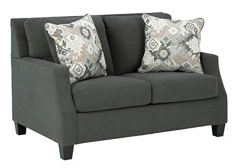 Signature Design by Ashley® Bayonne Charcoal Loveseat-0