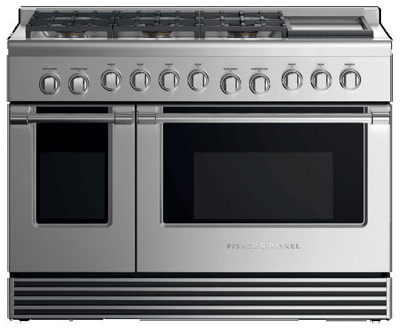 Fisher & Paykel Series 7 48" Stainless Steel Pro Style Gas Range 4