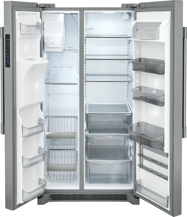 Frigidaire Professional® 22.0 Cu. Ft. Stainless Steel Counter Depth Side By Side Refrigerator 1