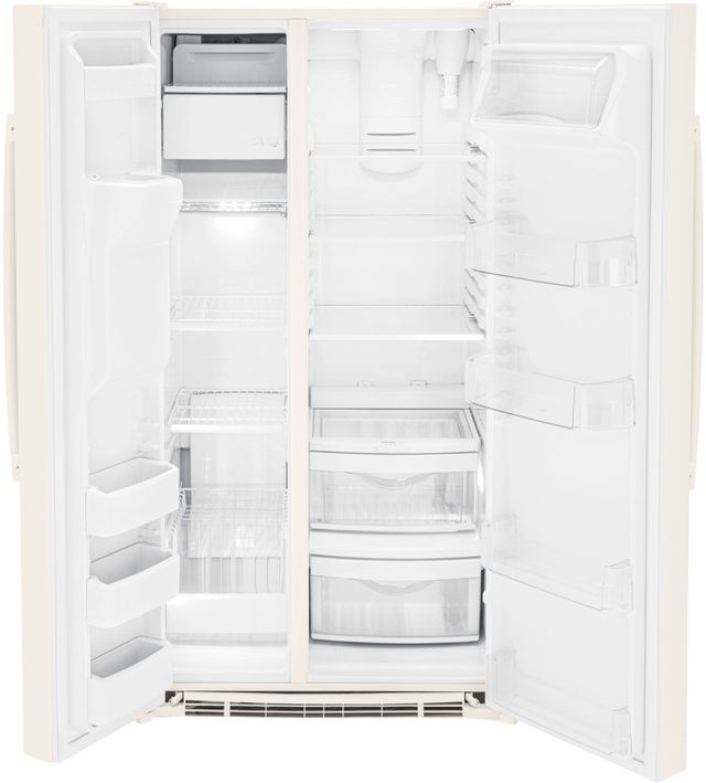GE® 25.3 Cu. Ft. Bisque Side-by-Side Refrigerator 3